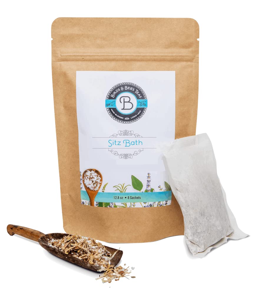 Birds & Bees Teas - Herbal Sitz Bath Soak & Bath Salts - 8 Sachets Beauty and Personal Care BIRDS AND BEES TEAS