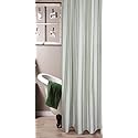 Home Collection by Raghu Grain Sack Stripe Sage Shower Curtain, Multi
