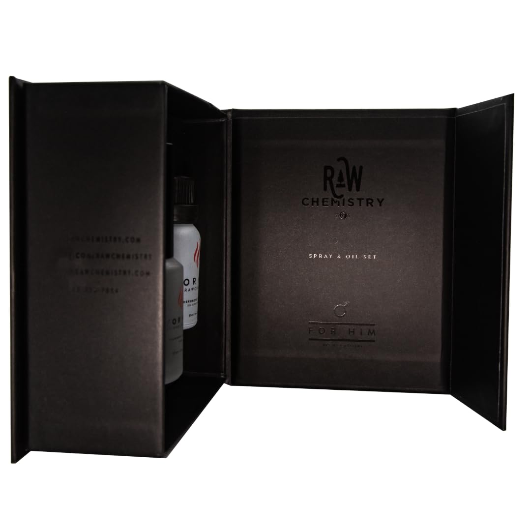 RawChemistry for Him Set - A Pheromone Infused Cologne Gift Set - Bold, Extra Strength Formula