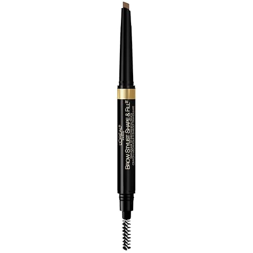 L'Oreal Paris Brow Stylist Shape & Fill Mechanical Eye Brow Makeup Pencil, Brunette, 0.008 oz.