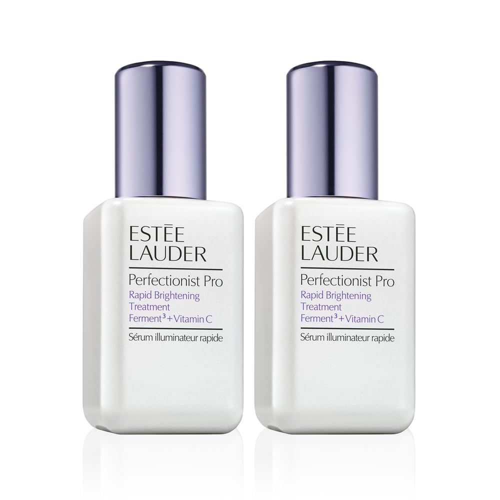 Estée Lauder Perfectionist Pro Rapid Duo Brightening Treatment Face Serum with Ferment3 + Vitamin C | Targets Dark Spots, 3.4 Fl Oz