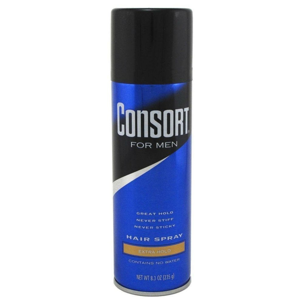Consort For Men Hair Spray Aerosol, Extra Hold, 8.30 oz, 2-Pack