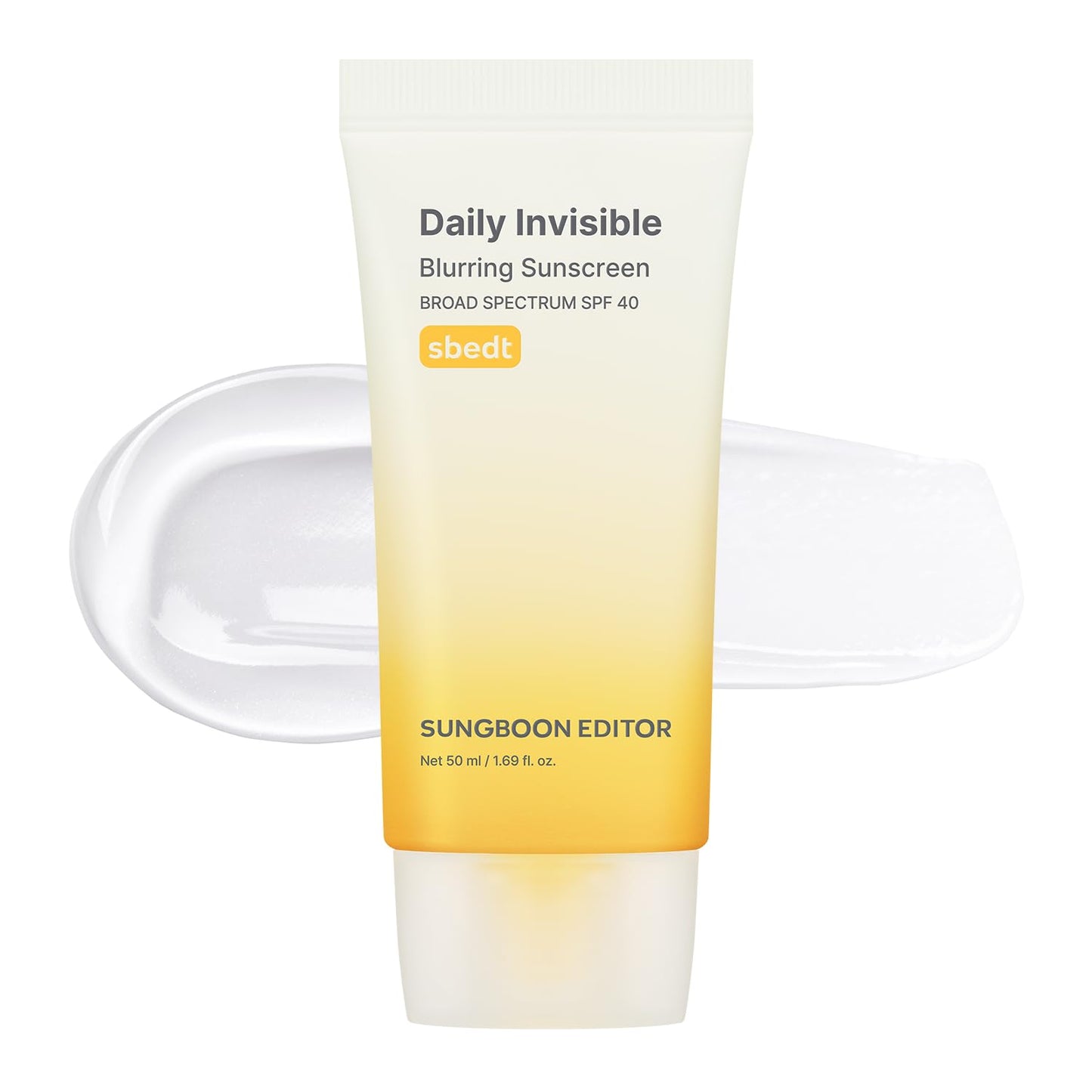 SUNGBOON EDITOR Daily Invisible Blurring Sunscreen with Broad Spectrum SPF 40 Invisible Sunscreen for Face, Makeup Primer SPF, 50ml, 1.69 fl.oz, Oil Beauty and Personal Care SUNGBOON EDITOR Default Title