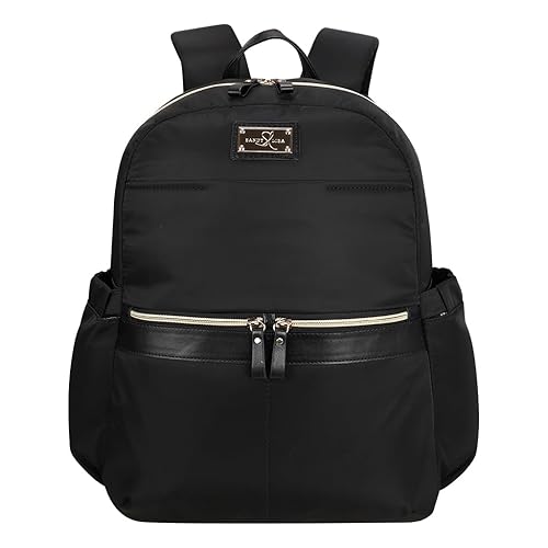 SANDY LISA Laguna Women's Backpack | Travel and Work Laptop Backpack | College and Working Professional | Fits 14" Laptop | Black