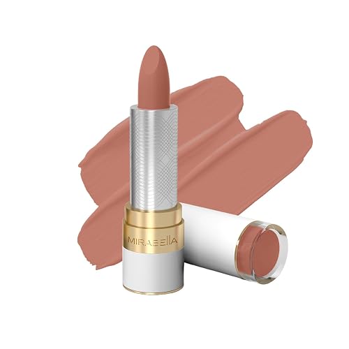 Mirabella Sealed with a Kiss Full Coverage Moisturizing Lipstick, Richly Pigmented, Ultra Creamy, Hydrating and Mineral-Based Lip Color with