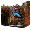 Marvel Spider-Man 1:10th Scale Posed Figure with Scene (The Amazing Spider-Man 38) Gold Label McFarlane Toys