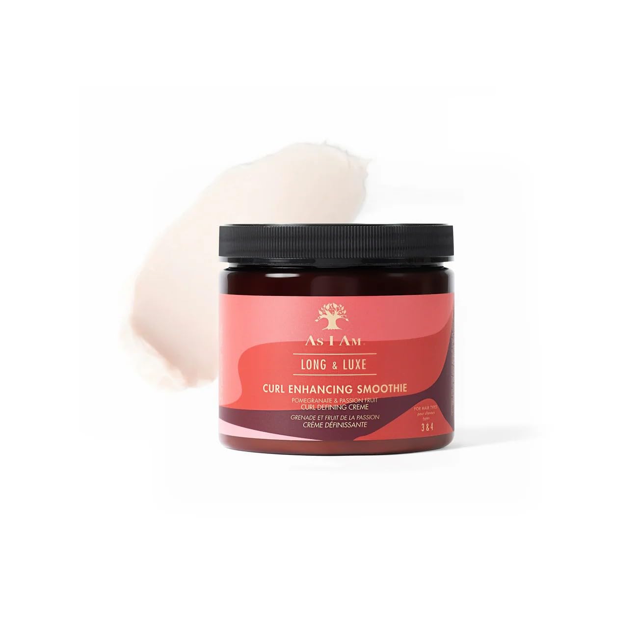 As I Am Long and Luxe Curl Enhancing Smoothie 16 oz - Lightweight Coil Defining Creme for Hi-Definition, Hydrated Curls and Coils - Enriched