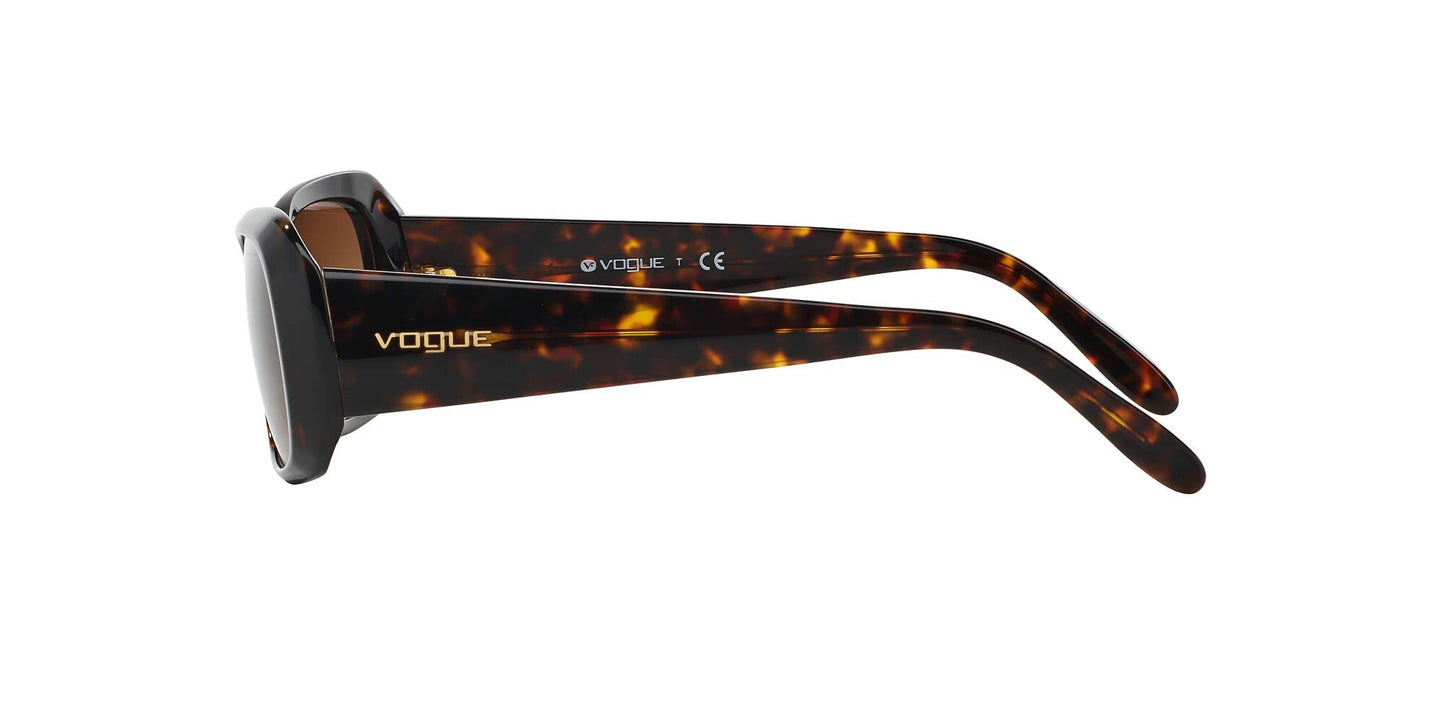 Vogue Eyewear Women's VO2606S Rectangular Sunglasses, Dark Havana/Brown Gradient, 52 mm
