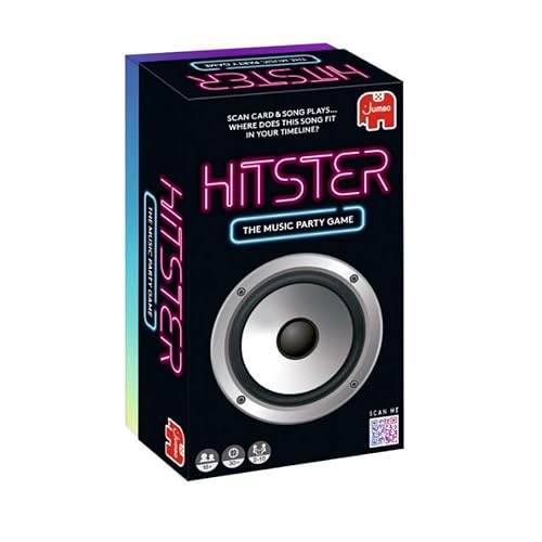 Jumbo Hitster - The Music Party Board Game, Card Game, Fun Music Quiz Game, 2-10 Players - 300 Plus Iconic Music Hits - Great for Adult and Family…