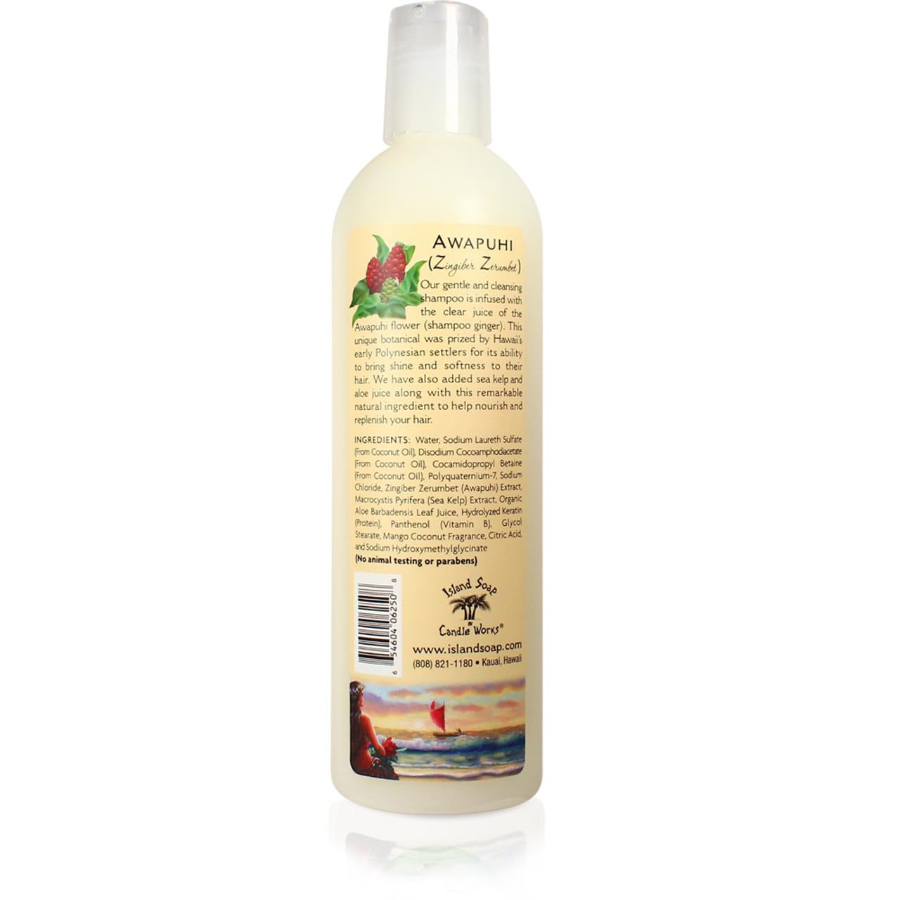 Island Soap & Candle Works Shampoo, 12 Ounce