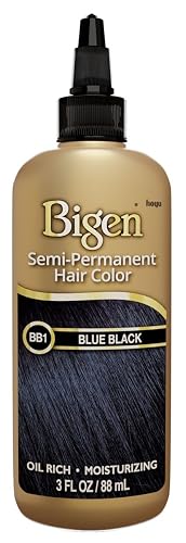 Bigen Semi-Permanent Haircolor #Bb1 Blue Black 3 Ounce (88ml) (2 Pack)