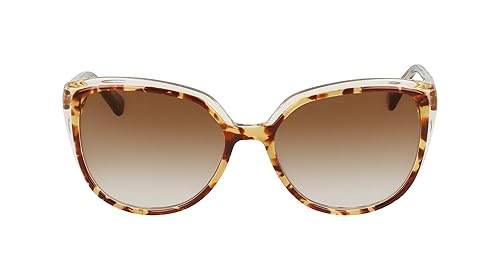 Anne Klein Women's Sunglasses AK7077 - Mocha Tortoise with Brown Gradient Lens
