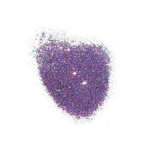 Mode Angel Dust Roll On Glitter Dream Maker Holographic Purple Sparkling High Performance 3D Loose Glitters for Face and Body, Spill Proof Bottle