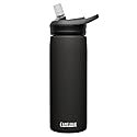 CamelBak Eddy+ Insulated Stainless Steel Bite Valve Straw Water Bottle Black, 20oz