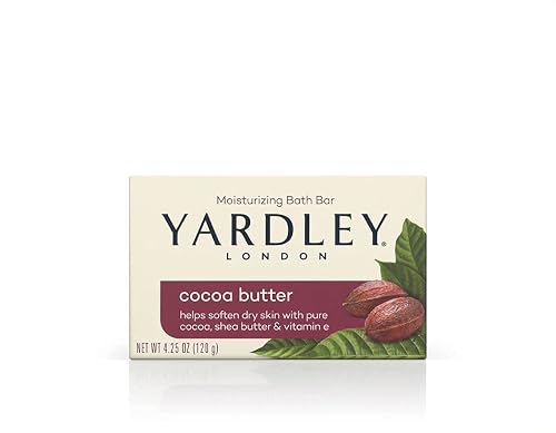 Yardley Moisturizing Bar Cocoa Butter 4.0 oz (Pack of 5)