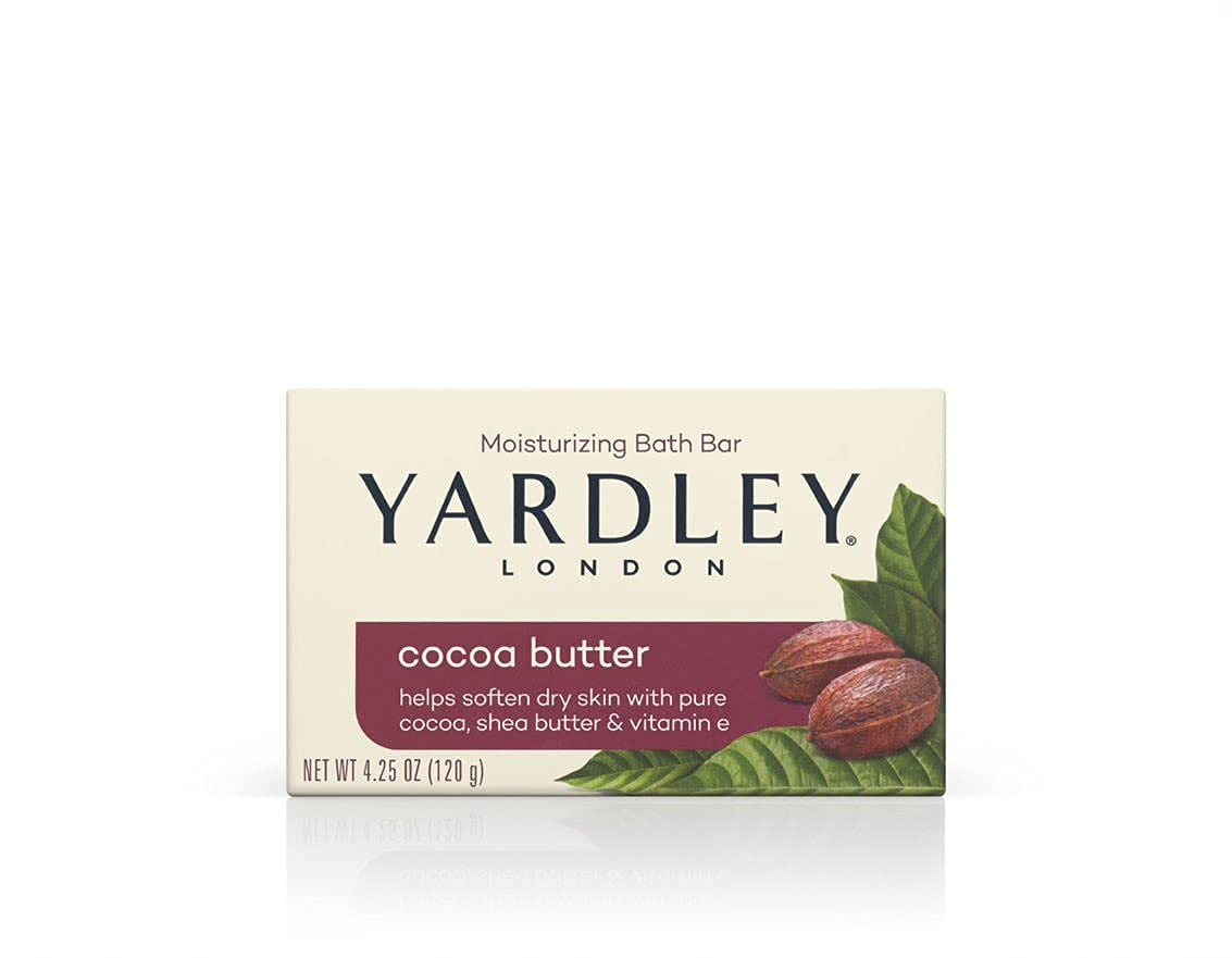 Yardley Moisturizing Bar Cocoa Butter 4.0 oz (Pack of 5)