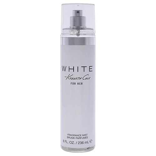 Kenneth Cole White for Her Body Mist for Women, Notes of Mandarin, Vanilla, Musk, and Orchid, Fruity, Fresh, Feminine Scent, Long-Lasting, Everyday