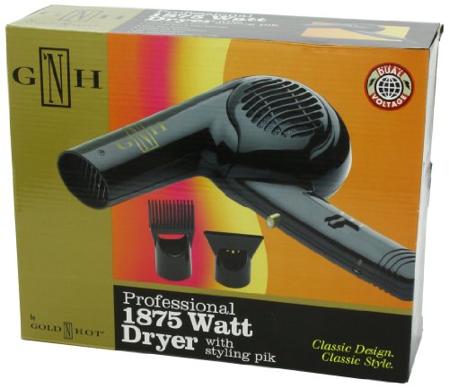 Gold N Hot Professional 1875-Watt Dryer with Styling Pik (GO-GH2274)