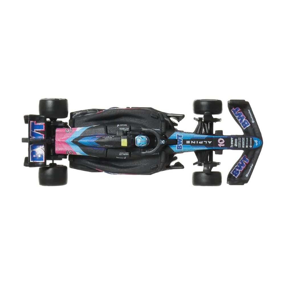 Hot Wheels Formula 1 Car Model F1 BWT ALPINE A524 Pierre Gasly 10 - Die Cast Scale 1:64 - Length 8 cm - JBM21