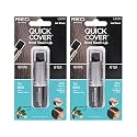 RED by Kiss Quick Cover Root Touch Up Stick, Water-Resistant Temporary Gray Hair Concealer with Brush for Roots and Beard, Long-Lasting Coverage, Easy