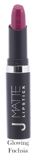 J MATTE Lipstick Ultra Matte Super Rich Smooth Hydrating Treatment Long Lasting Waterproof 36 Colors to choose from (Glowing Fuchsia)