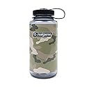 Nalgene 348822 Wide Mouth 32oz Clear - Camo Gray/Black
