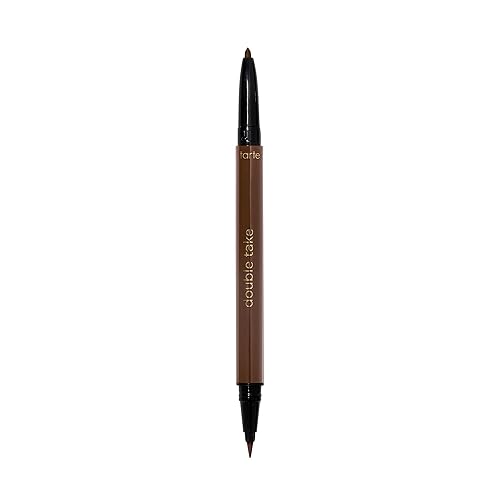 tarte double take eyeliner - 2-in-1 Pencil Eyeliner for Bold All-Day Wear, Waterproof, Easy to Apply, Vegan, Cruelty-Free