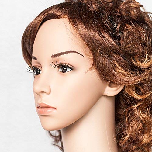 manqianxun Spider Web Crown Halloween Costume Fancy Fashion Party Look Black Lashes False Eyelashes 1 Pairs