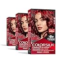 Revlon Colorsilk Beautiful Color Permanent Hair Color, (OLD VERSION) 66 Cherry Red (Pack of 3)