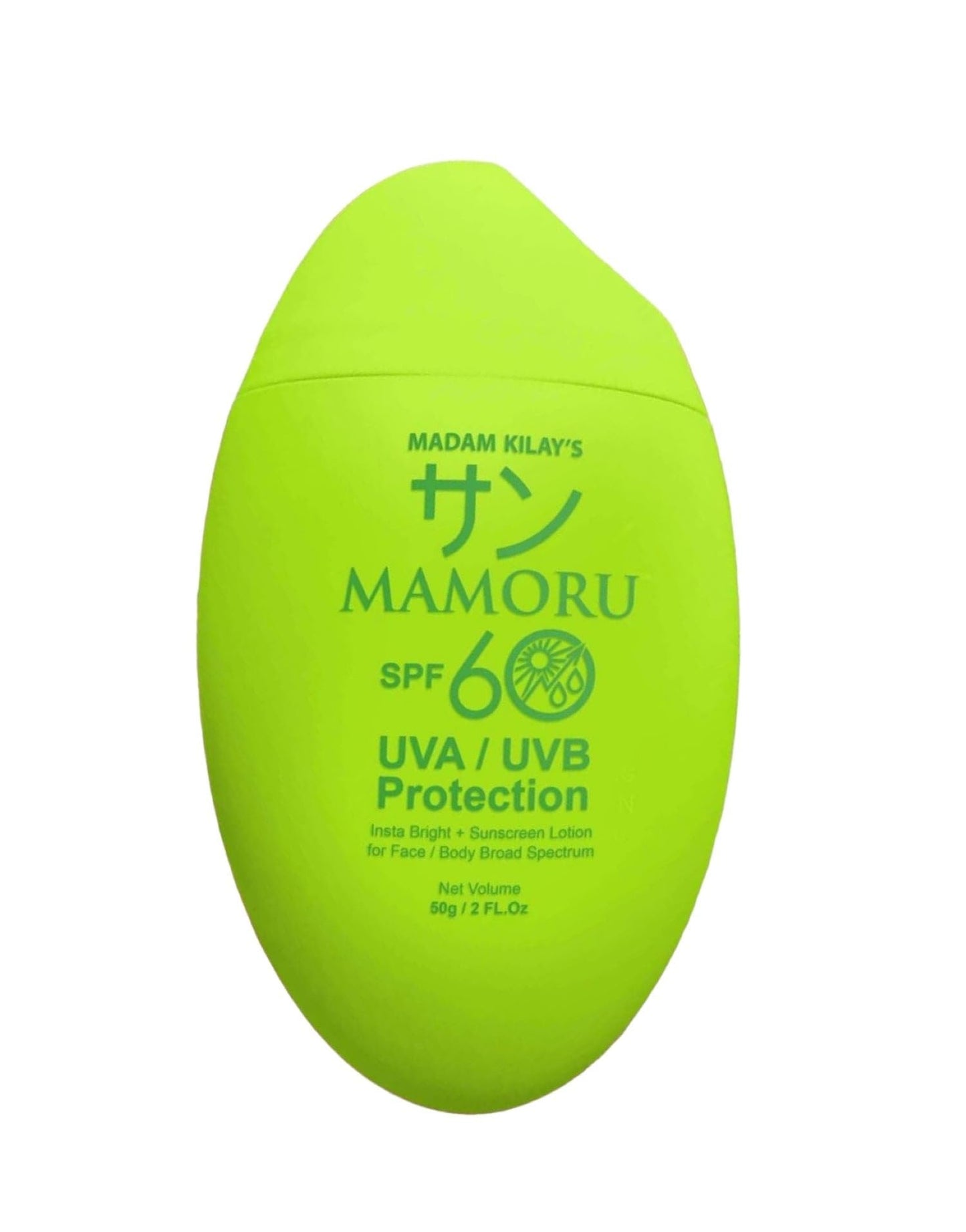 2 Packs Madam Kilay's Mamoru SPF 60 UVA/UVB Protection - 50g each