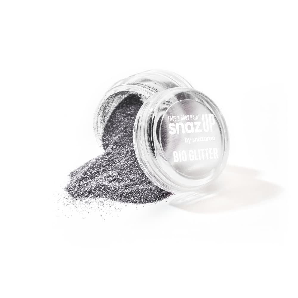 Snazaroo Fine Bio Glitter, 5g (.17-oz) Tub, Silver