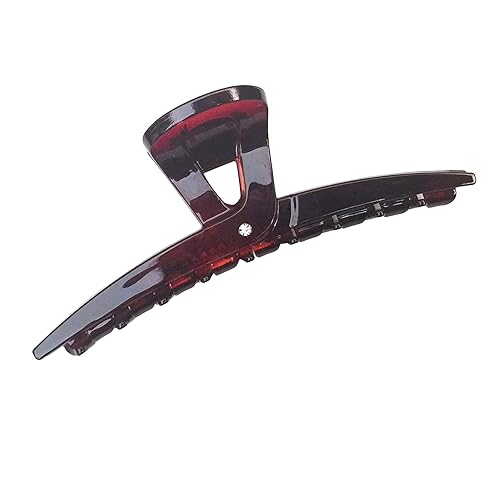 Parcelona French Pinch Tortoise Shell Covered Spring Crystal Jaw Hair Claw Clip Clamp Clutcher for Women