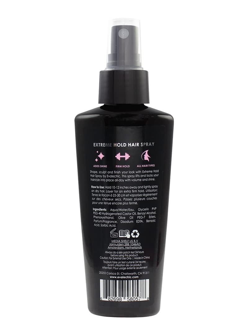 Evalectric Extra Hold Hair Styling Spray - Heat Protectant Spray - 4.22 Fl. Oz
