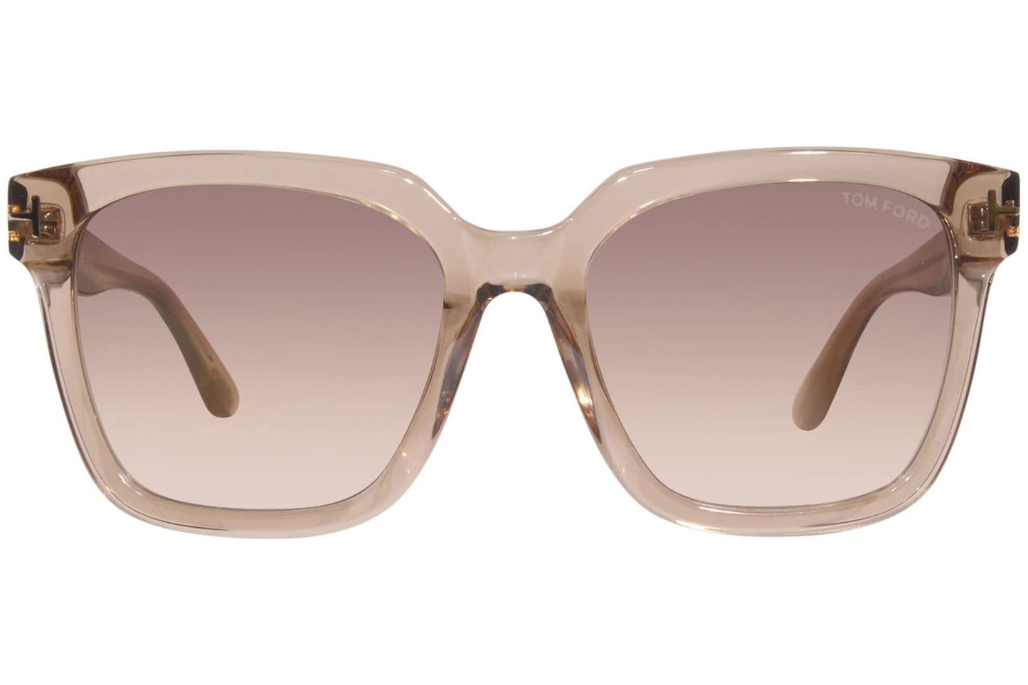 Tom Ford SELBY FT 0952 Transparent Light Brown/Brown Shaded 55/19/140 women Sunglasses