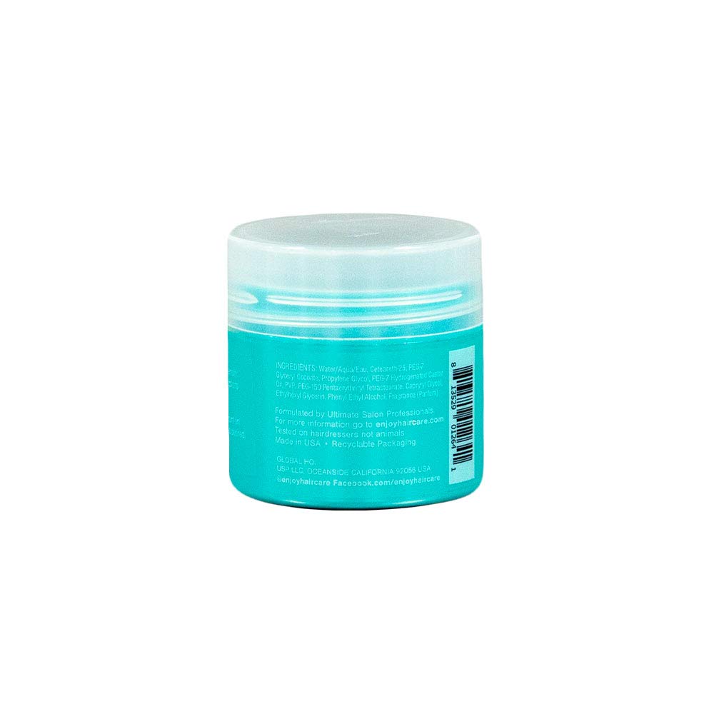 Enjoy Fiber Styling Gel, Firm Flexible Hold, Matte Finish, Easy Rinse, Castor Oil infused, Color-Safe, For Men & Women, 2.1 Oz