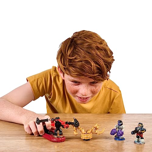 Legends of Akedo Beast Strike - Official Rules Bite Strike Starter Pack - 3 Mini Battling Warriors with Training Practice Piece and Exclusive…