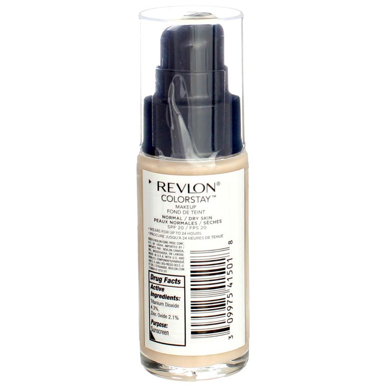 Revlon ColorStay Makeup with SoftFlex, Normal/Dry Skin, Ivory 110, 1 Ounce (Pack of 2)