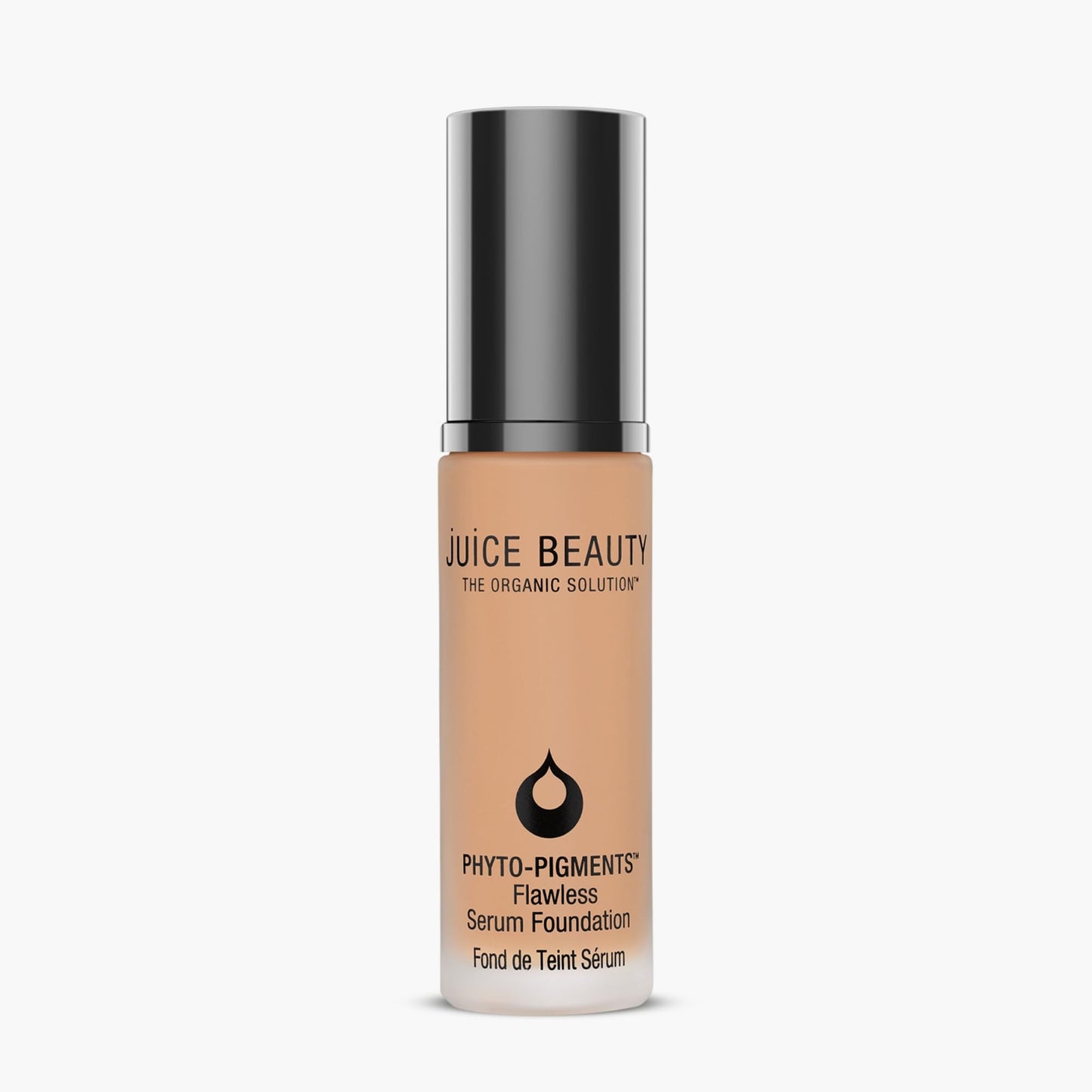 Juice Beauty Phyto?Pigments Flawless Serum Foundation - Non-Comedogenic, Long-Wear & Buildable Medium-to-Full Coverage - Vegan, Clean Hydrating Liquid Makeup for All Skin Types, 30 mL, 14 Sand