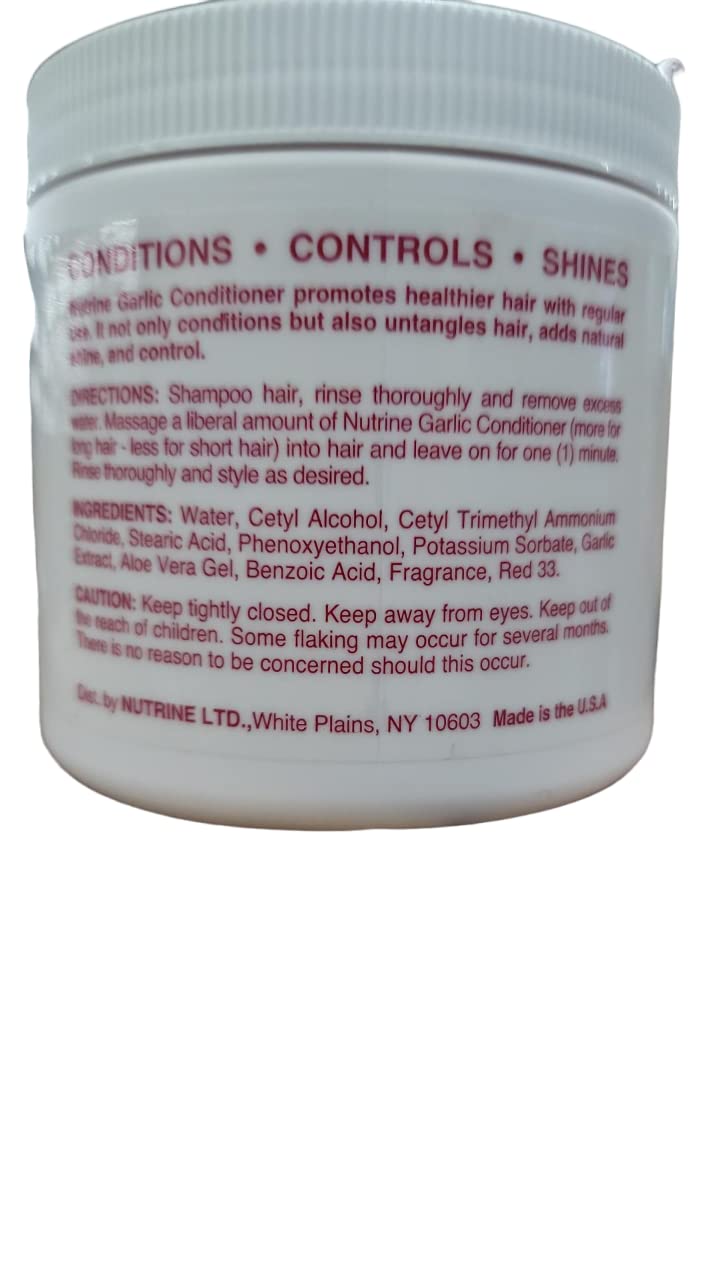 Nutrine Garlic Conditioner Jar, 16 Oz