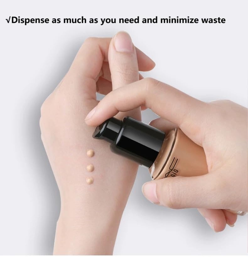 Chris.W 2Pack Replacement Pump Fit for MAC Studio Fix Fluid and DW Double Wear Foundation (Black)