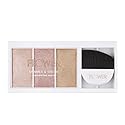 FLOWER Beauty By Drew Barrymore Shimmer + Strobe Highlighting Palette - Glowing Bronzer Powder Kit For Face + Blendable Coverage - Skintones + 3