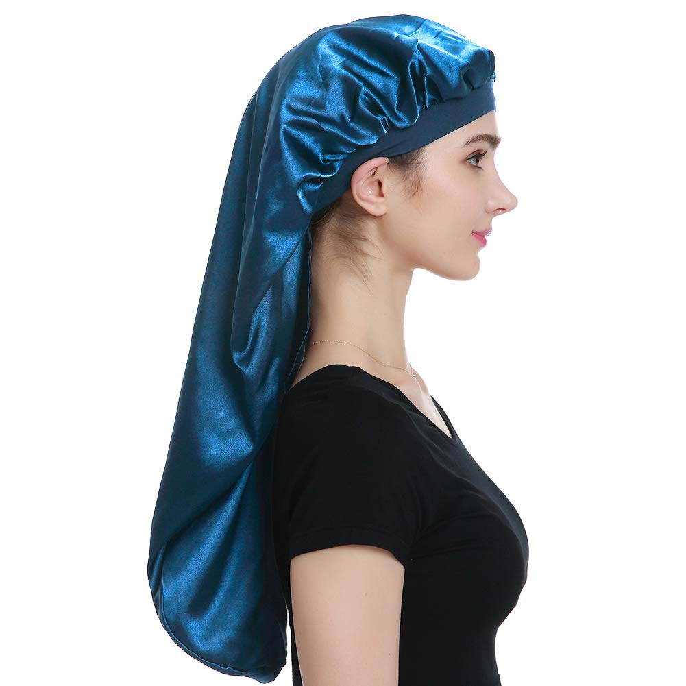 Satin Bonnet Extra Large for Braids Long Sleeping Cap Beauty and Personal Care Alnorm