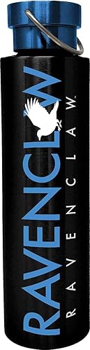 Spoontiques Harry Potter Stainless Steel Bottle - Harry Potter Travel Drink Cup with Twist Lid for Beverages, 24 Oz - Ravenclaw