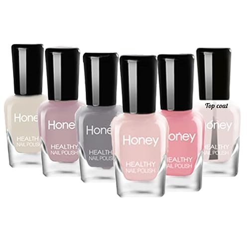 Tophany Non Toxic , Easy Peel Off and Fast Dry Nail Polish Set for Pack, Eco Friendly and Organic Water Based Nail Polish for Women and Girls (6