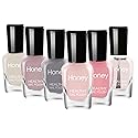 Tophany Non Toxic , Easy Peel Off and Fast Dry Nail Polish Set for Pack, Eco Friendly and Organic Water Based Nail Polish for Women and Girls (6