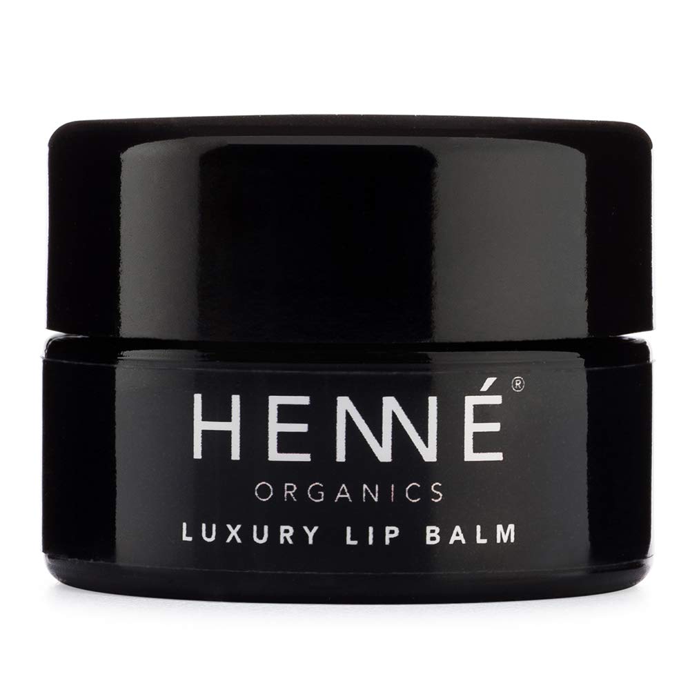 Henné Organics Luxury Lip Balm - Natural and Organic Moisturizer - 0.35 Ounce Jar Beauty and Personal Care Hennà Organics
