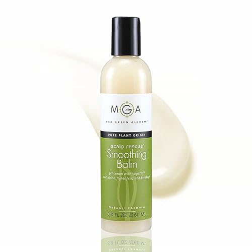 MGA Vegan Hair Smoothing Balm - Scalp Rescue Organic Formula with Keratin Repairs Rough Hair | Hair Care Product with Argan Oil for Men & Women