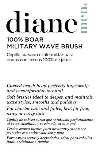 Diane Curved, Boar Military Brush D1002, Soft Bristles (Pack of 2) Beauty and Personal Care Diane