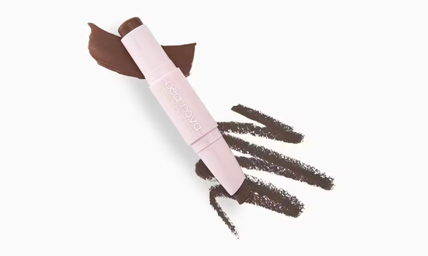 Pear Nova Bronzer and Contour Stick, 2-in-1 Cream Formula (Deep)