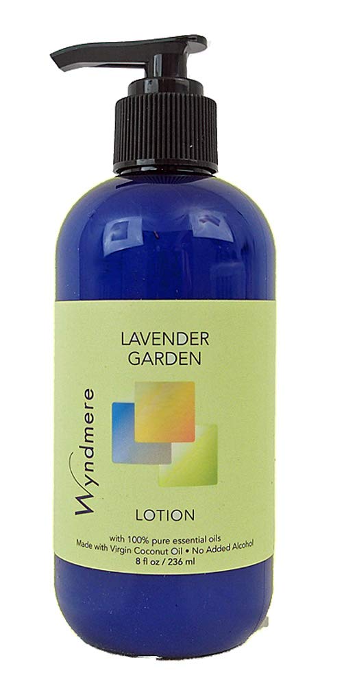 Wyndmere Lavender Garden Aromatherapy Moisturizing Lotion, 8 oz, with Pure Essential Oils